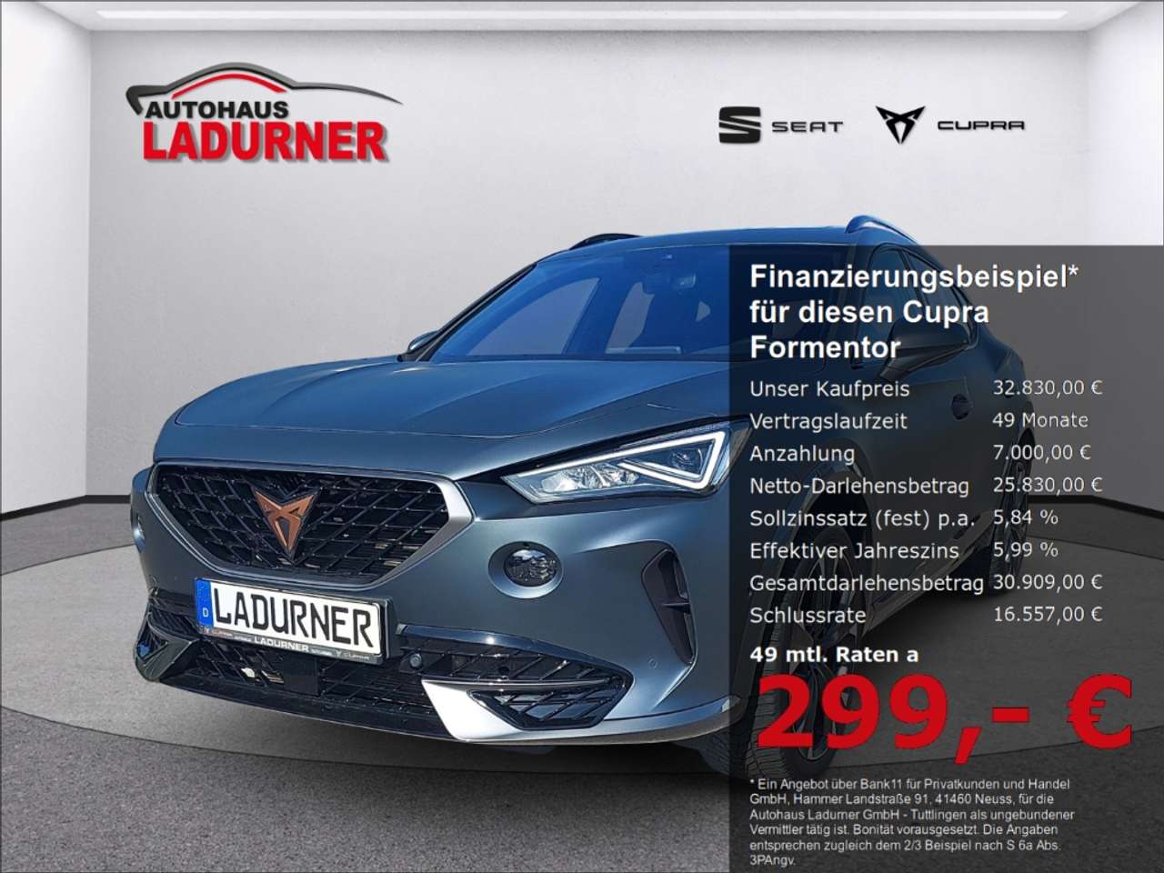 Cupra Formentor — Cupra Formentor VZ 4Drive Sportpaket Panodach*Navi* Memory Sitze S