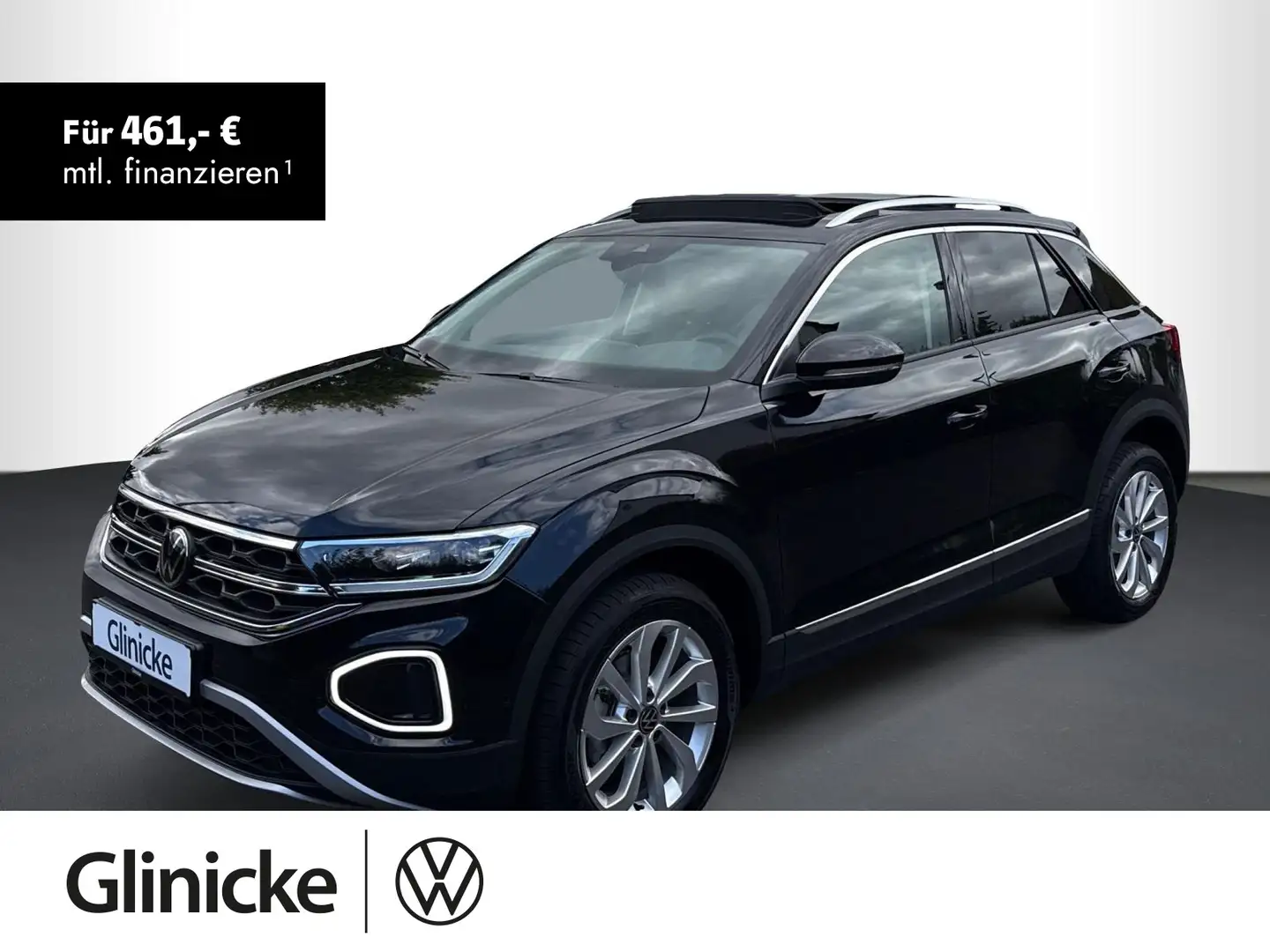 Volkswagen T-Roc 1.5 TSI Style DSG, NAVI, STAND-H, AHK, KLI Schwarz - 1