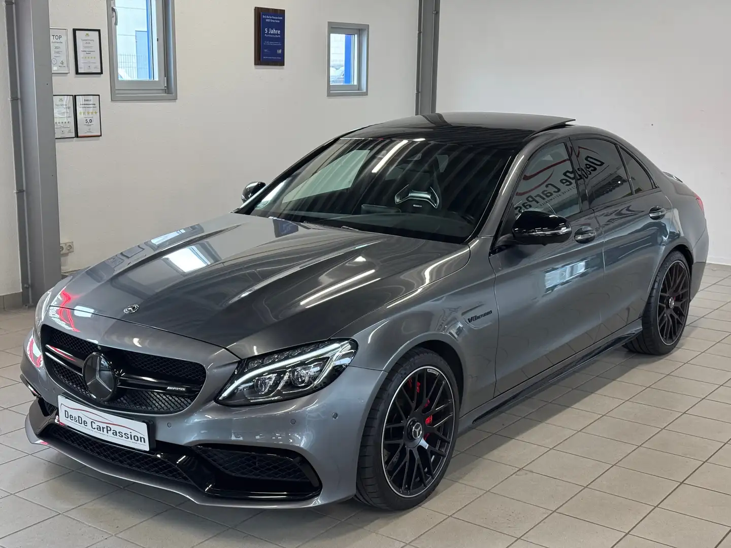 Mercedes-Benz C 63 AMG C 63 AMG*PerfomanceSitze+PAGA+Pano+Burmester*Ufrei Grau - 1