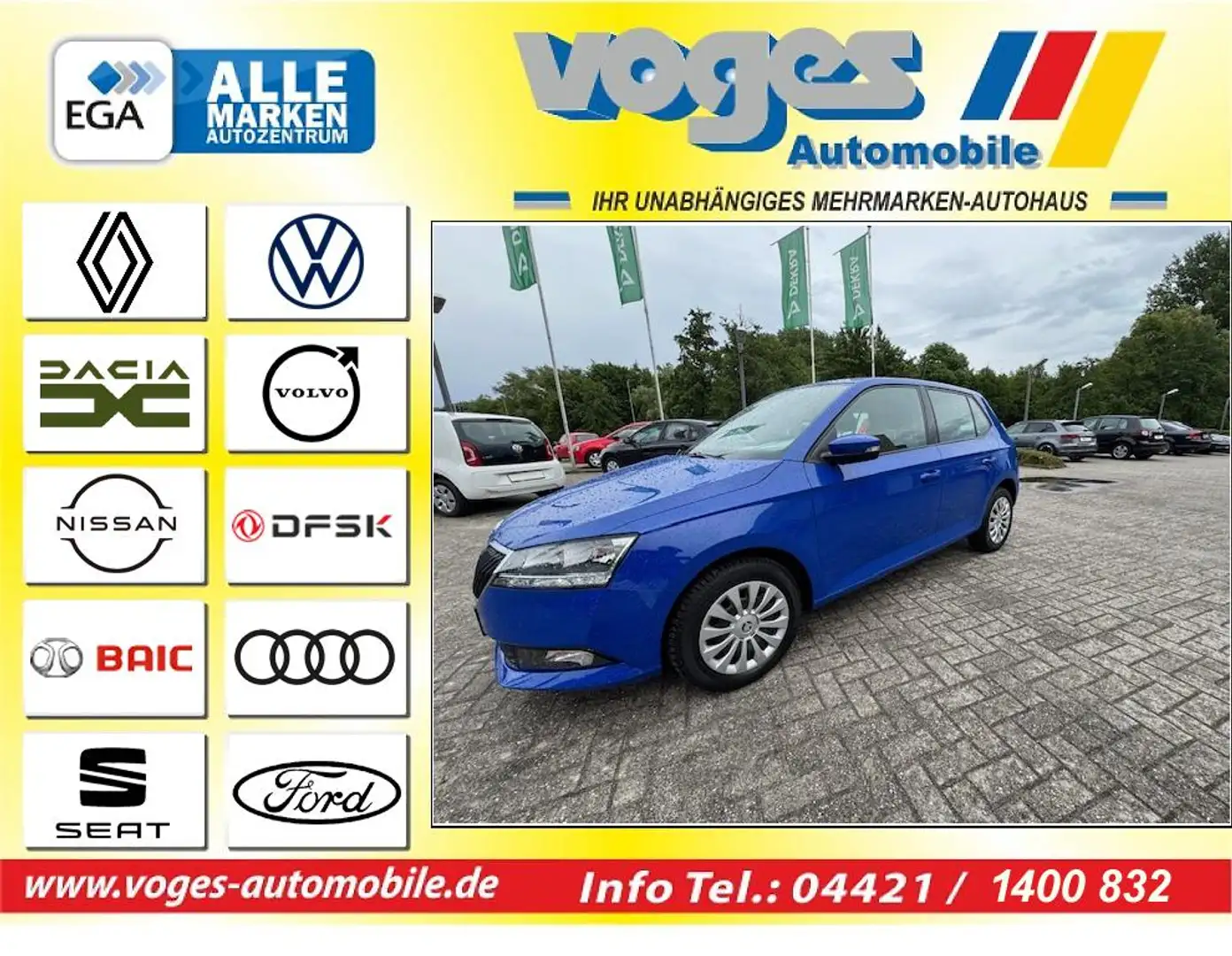Skoda Fabia 1.0 MPI Cool Plus Blau - 1