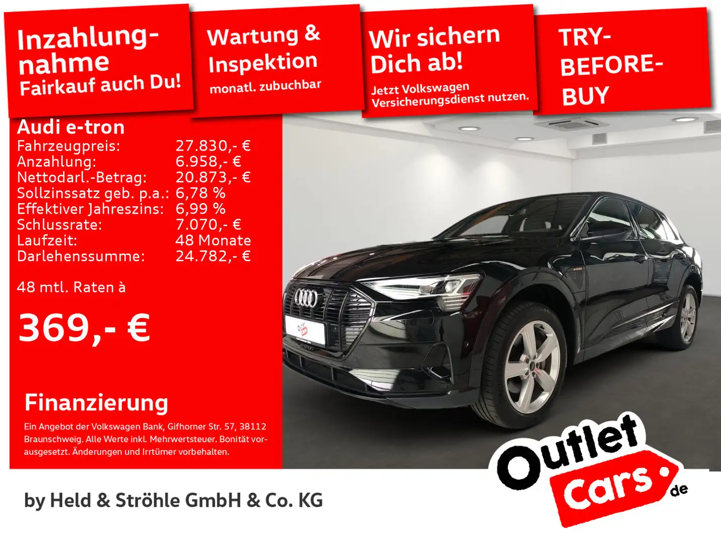 Audi e-tron advanced 50 quattro S LINE INTERIEUR Schwarz - 1