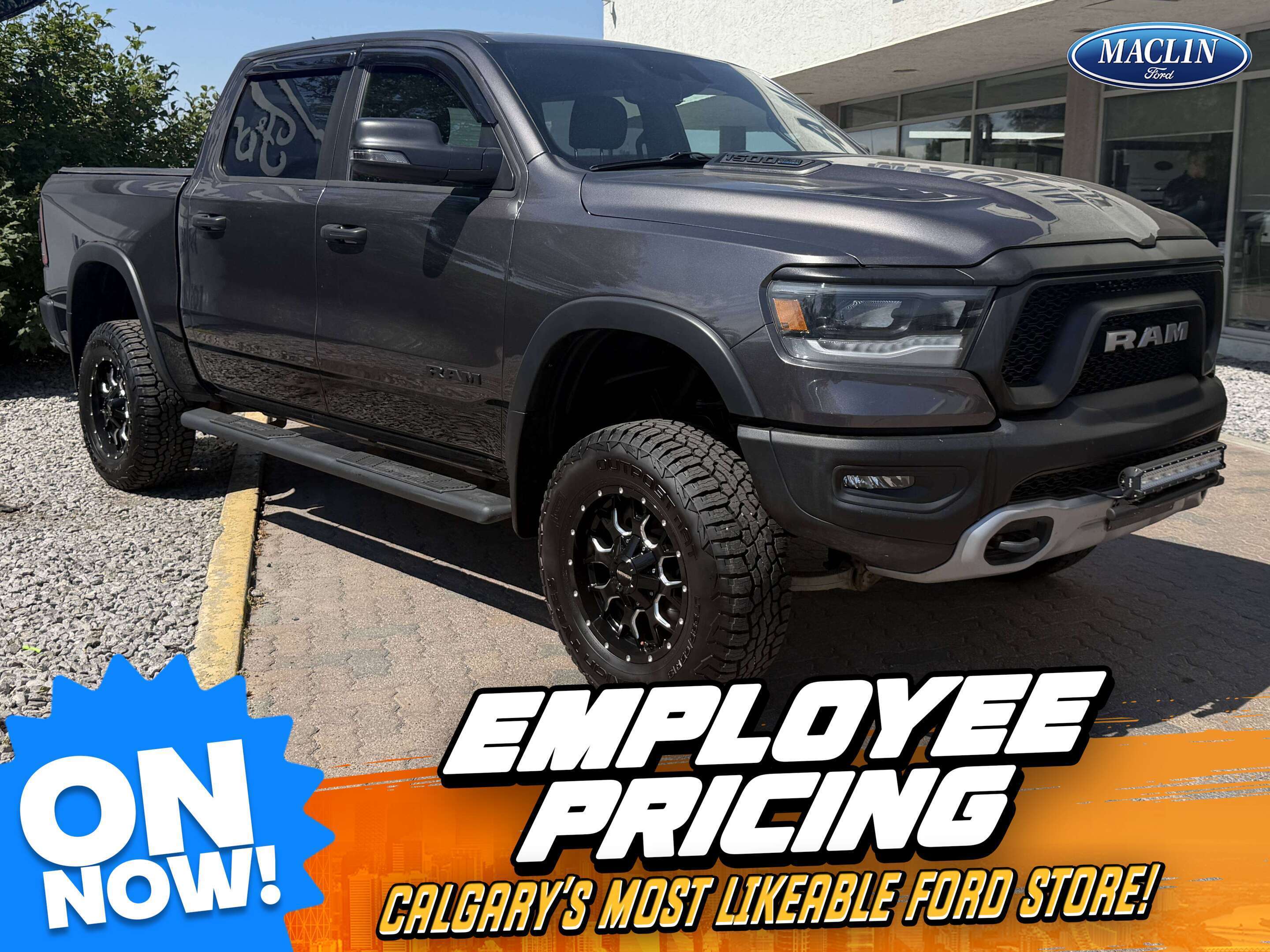 Gray 2024 RAM 1500 Pickup Truck Four-Wheel Drive 8-Speed Automatic