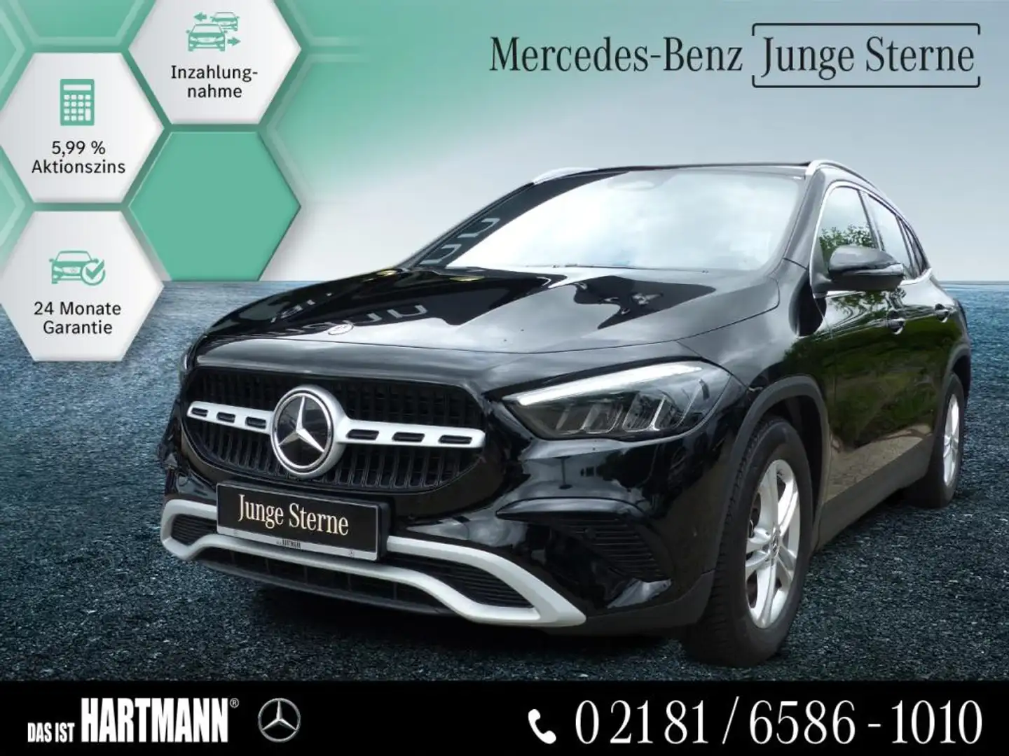 Mercedes-Benz GLA 200 ADVANCED+MBUX+NAVI+RÜCKFAHRKAMERA+LED SW Schwarz - 1