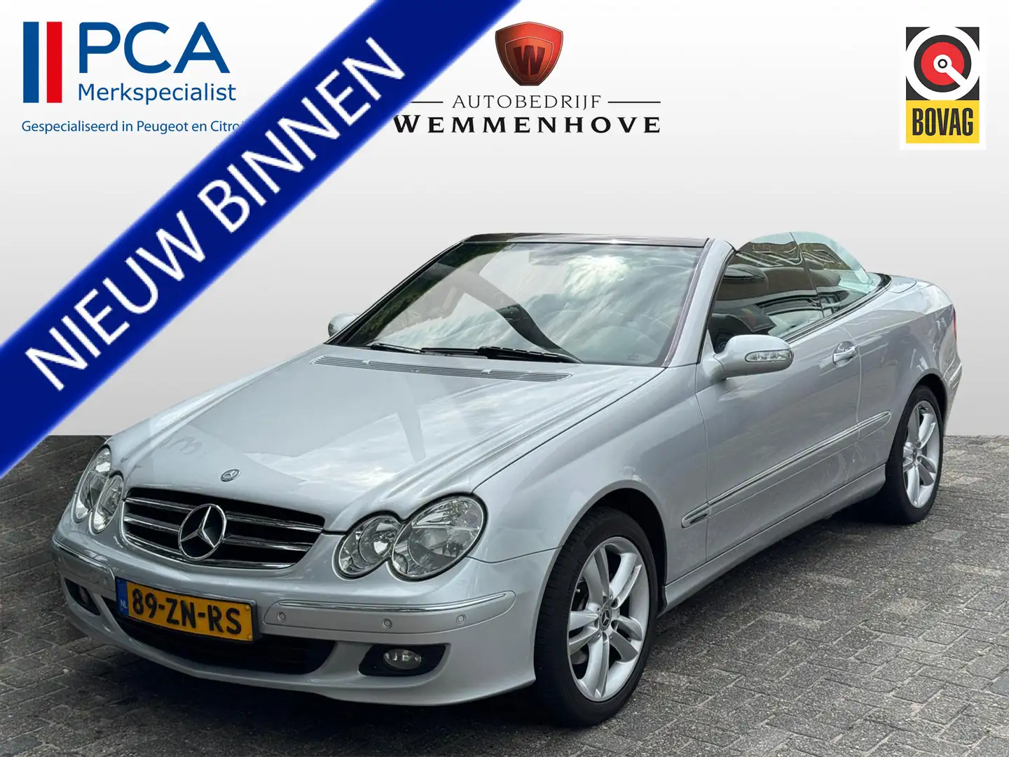 Mercedes-Benz CLK 200 Cabrio K. Avantgarde Airco/Parkeersensoren/Stoelve Gris - 1