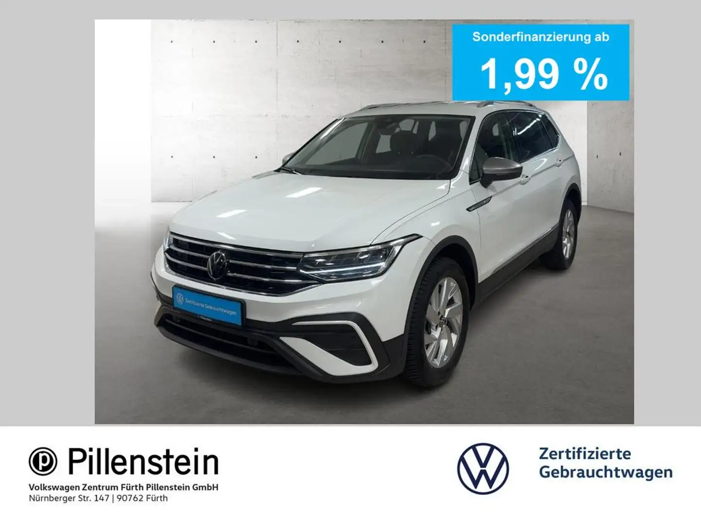 Volkswagen Tiguan Allspace LIFE 1.5 TSI DSG 7-SITZE AHK NAVI ACC Blanc - 1