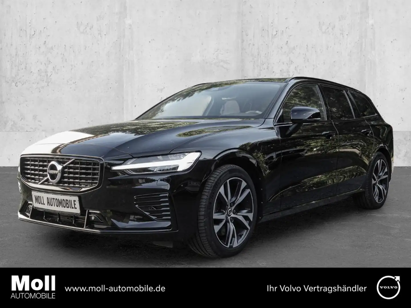 Volvo V60 R Design Recharge Plug-In Hybrid AWD AHK Navi Lede Schwarz - 1