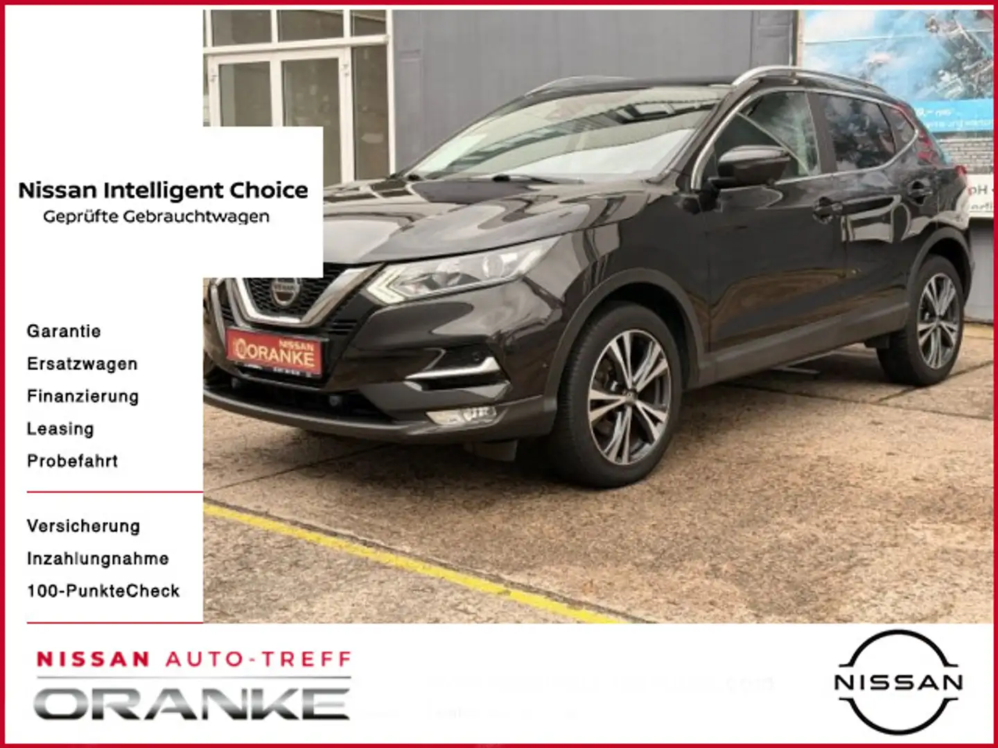 Nissan Qashqai 1.3 DIG-T N-Connecta PGD+WP*18`+AHK Zwart - 1
