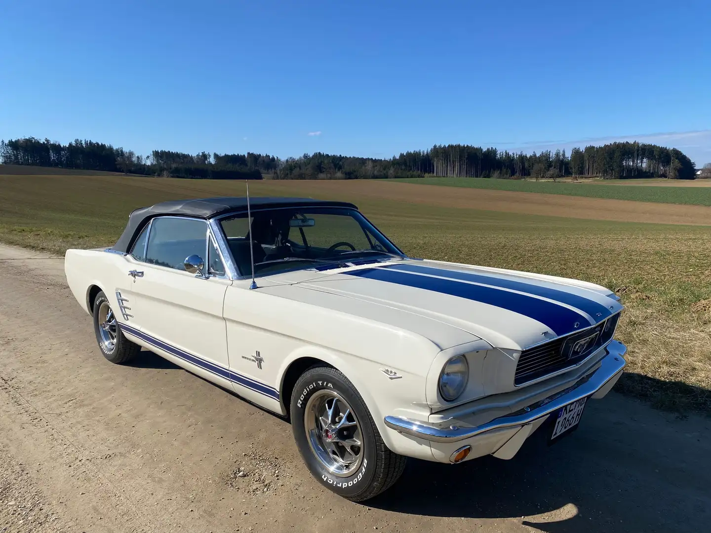 Ford Mustang V8 Cabrio, Scheibenbremse, Pony Sitze, TÜV & H White - 2