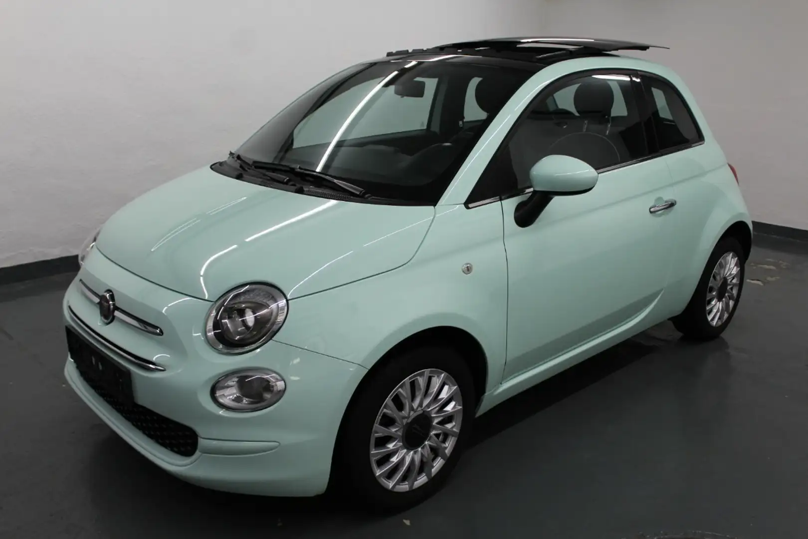 Fiat 500 1.2 Lounge SKYDOME+Apple+PDC! Grün - 1