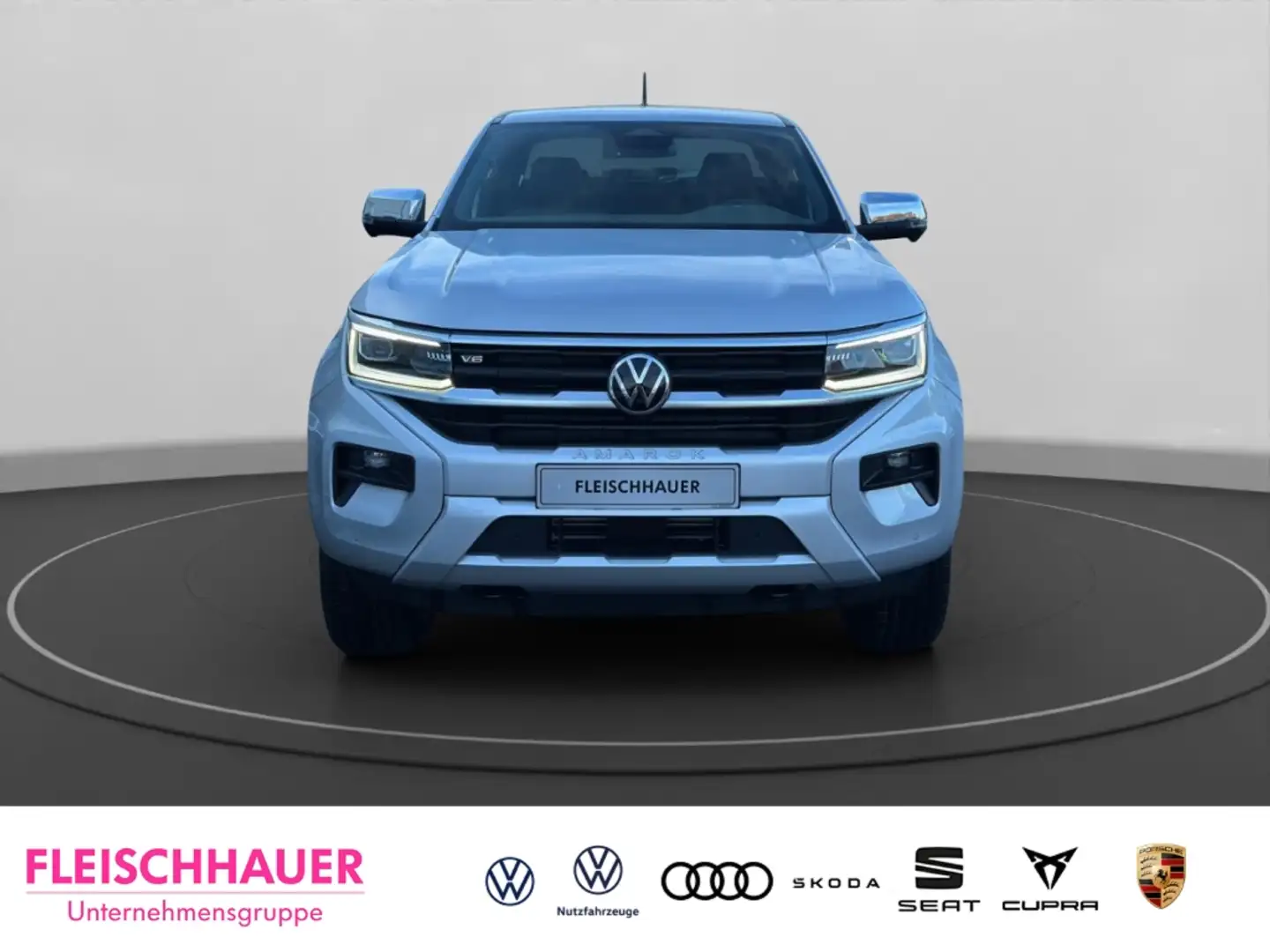 Volkswagen Amarok Aventura DoKa 3,0 TDI AHK-abnehmbar Navi Leder Dig Grau - 2