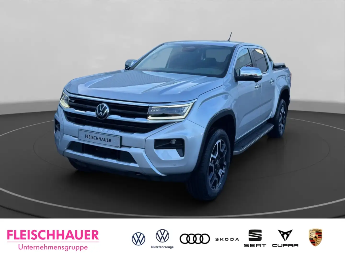 Volkswagen Amarok Aventura DoKa 3,0 TDI AHK-abnehmbar Navi Leder Dig Grau - 1