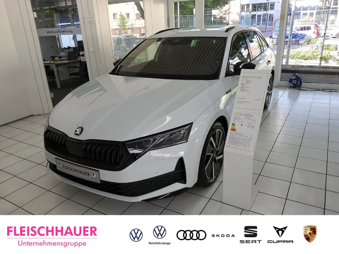 Skoda Octavia Combi Sportline 2.0 TDI HUD Navi Digitales Cockpit Weiß - 1
