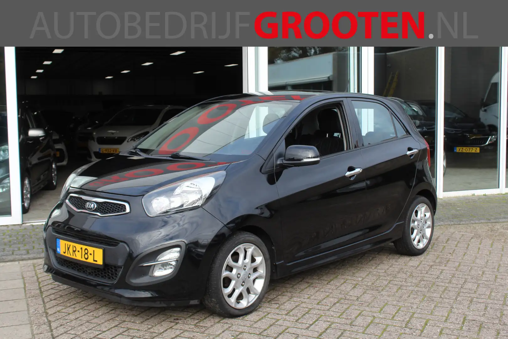Kia Picanto 1.0 CVVT Comfort Pack//Ecc//Stoelverwarming!! Zwart - 1