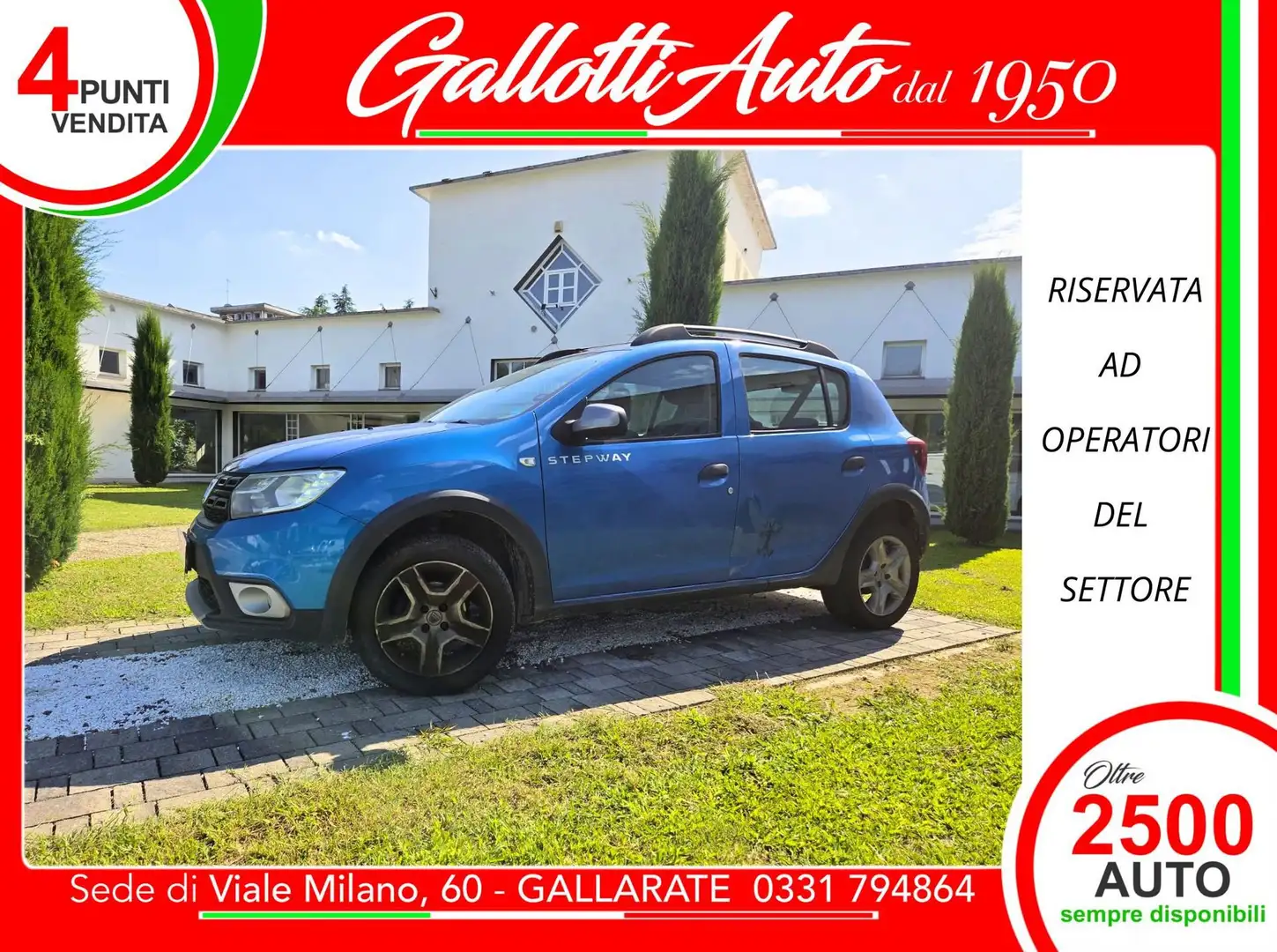 Dacia Sandero Stepway 0.9 TCe TurboGPL 90CV Start&Stop Blu/Azzurro - 1
