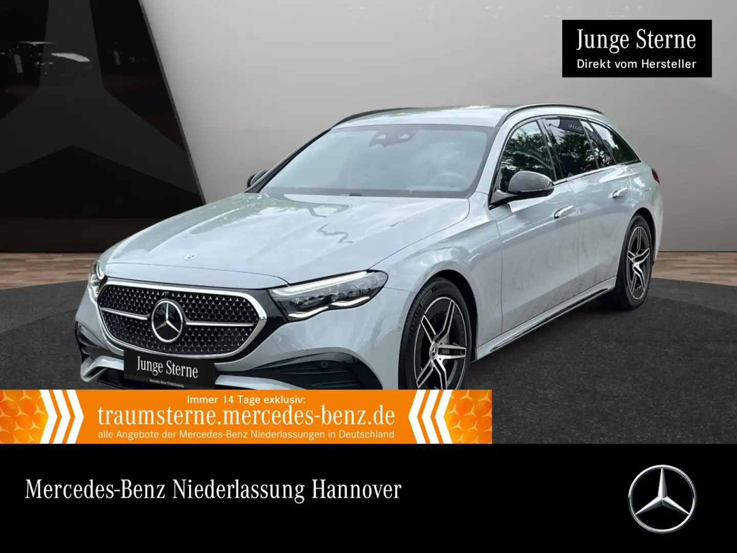 Mercedes-Benz E 300 de T 4M Hybrid AMG Fahrass 360° Burmester 9G Grau - 1