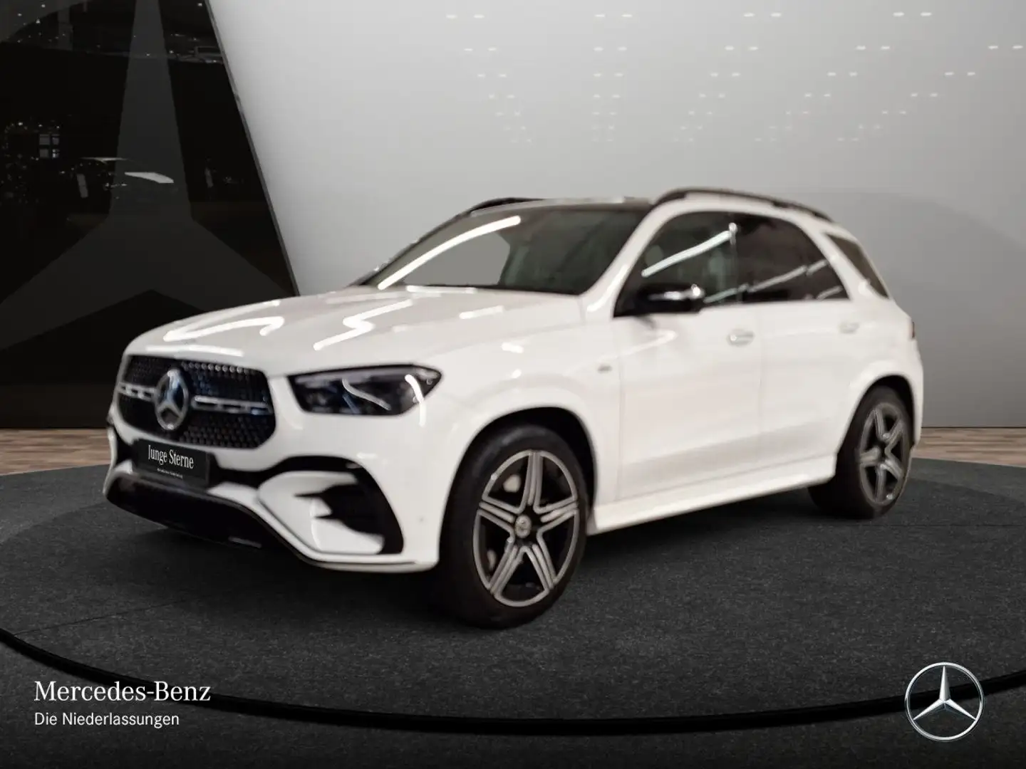 Mercedes-Benz GLE 350 de 4M AMG+NIGHT+PANO+360+AHK+MULTIBEAM+9G Blanc - 2