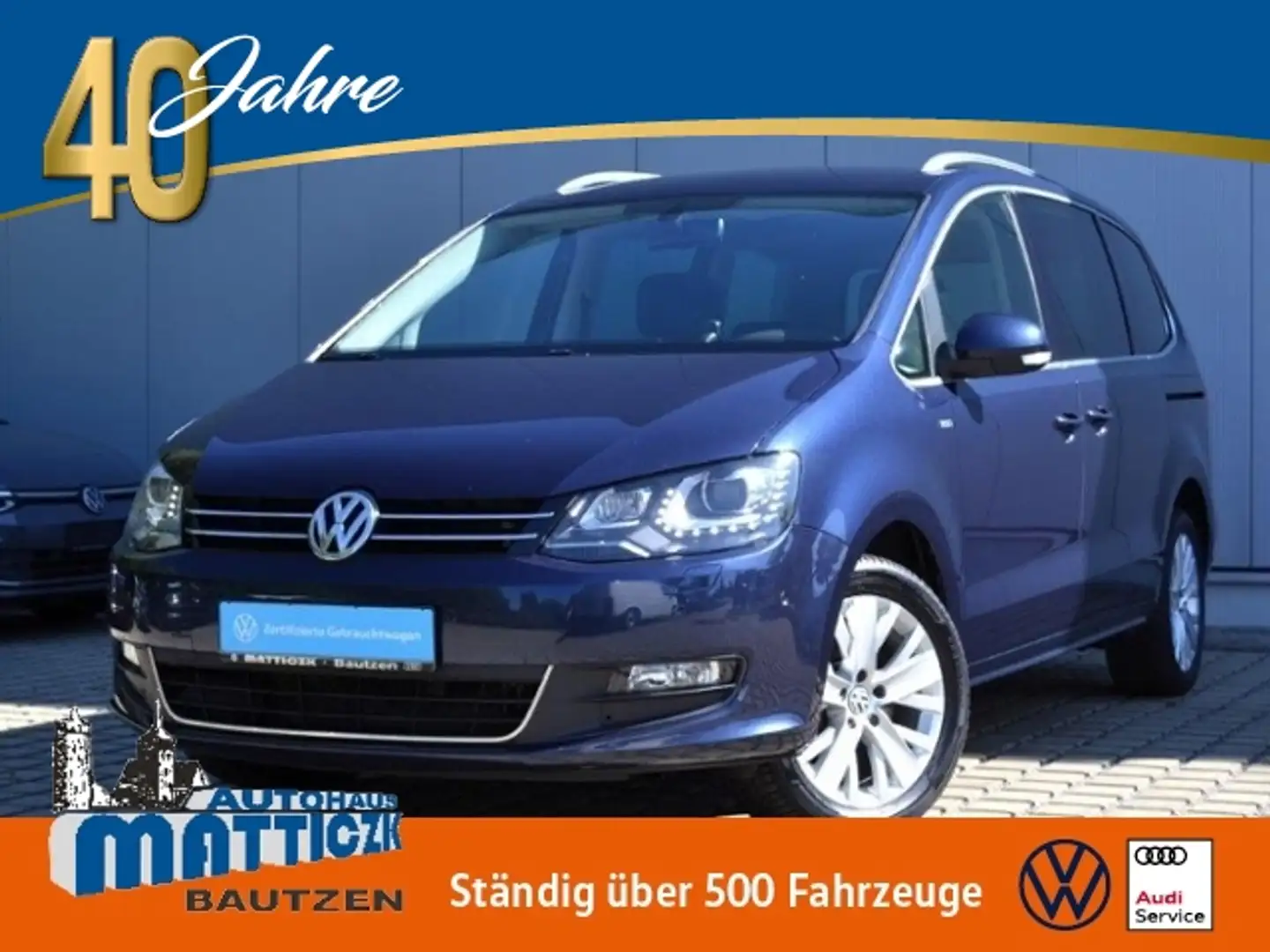 Volkswagen Sharan 2.0 TDI Life 5-SITZER/XENON/17-ZOLL/GRA/PARK-ASSI Blau - 1
