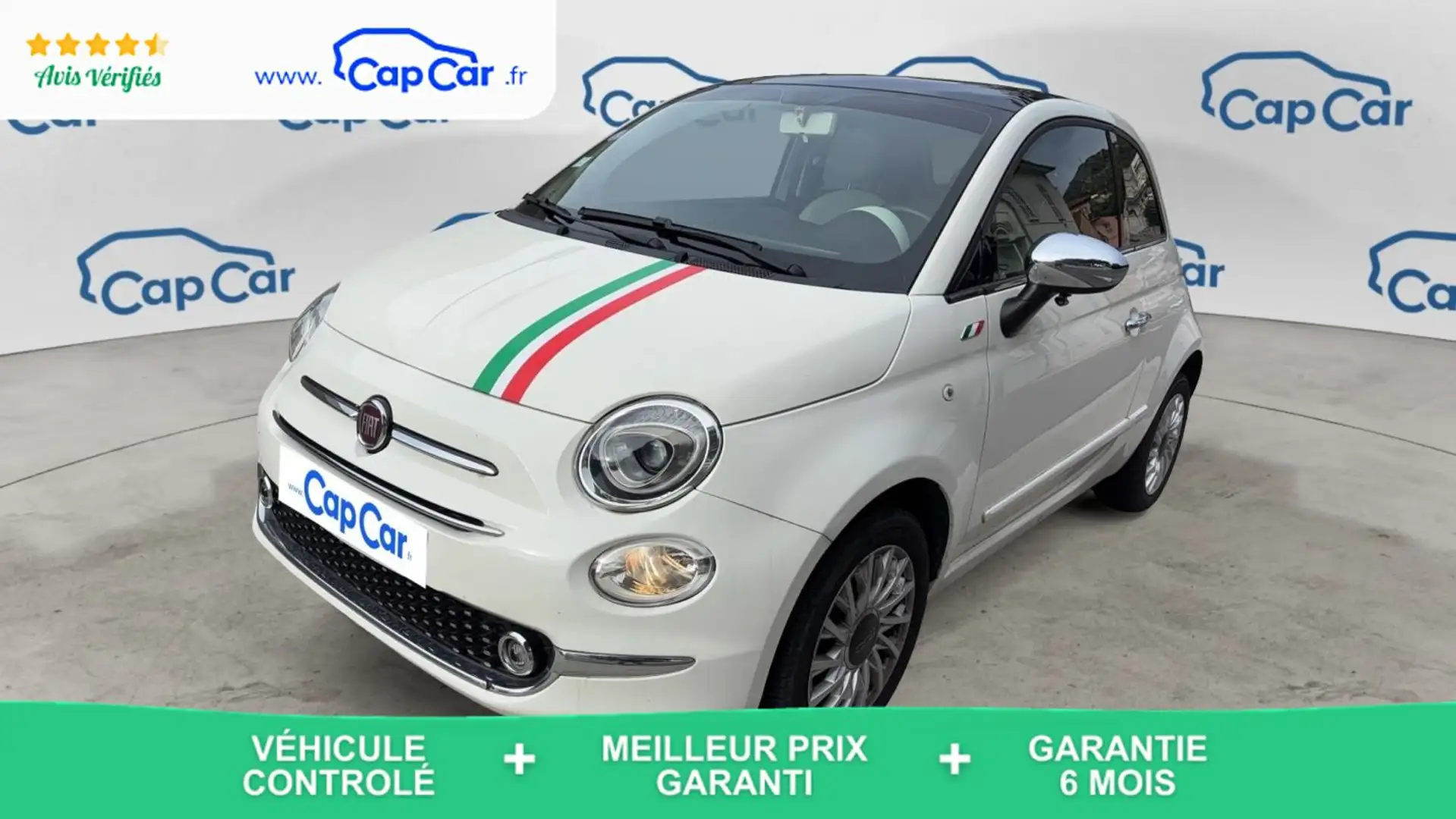 Fiat 500 II 1.2 69 Lounge Blanc - 1