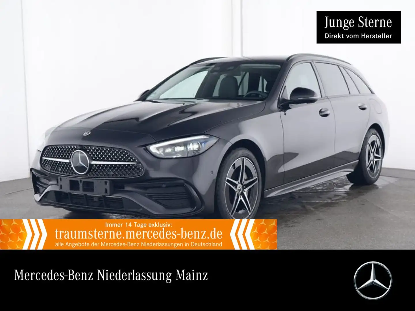 Mercedes-Benz C 300 e T AMG+NIGHT+PANO+KAMERA+KEYLESS+9G Gris - 1