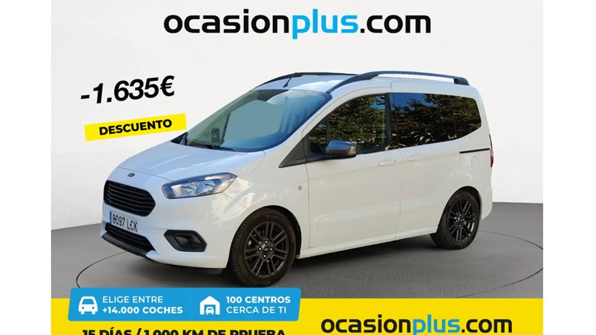 Ford Tourneo Courier 1.0 Ecoboost Sport Blanc - 1
