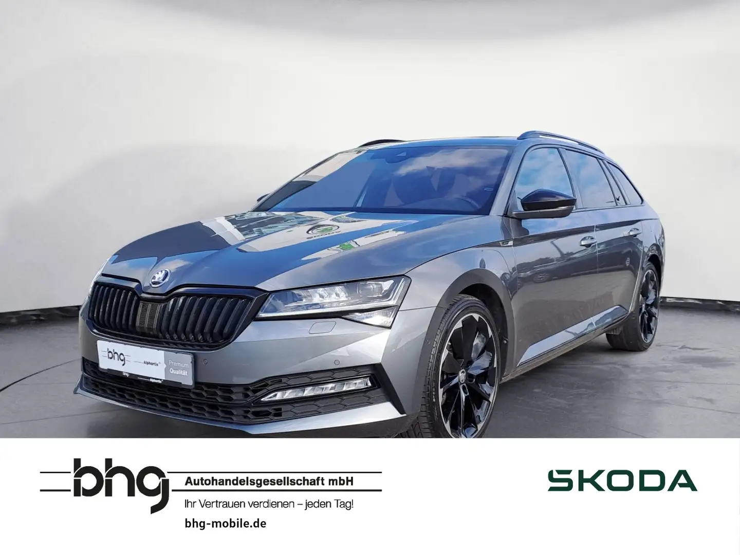 Skoda Superb Combi 2.0 TSI DSG 4x4 Sportline Pano DCC Gris - 1