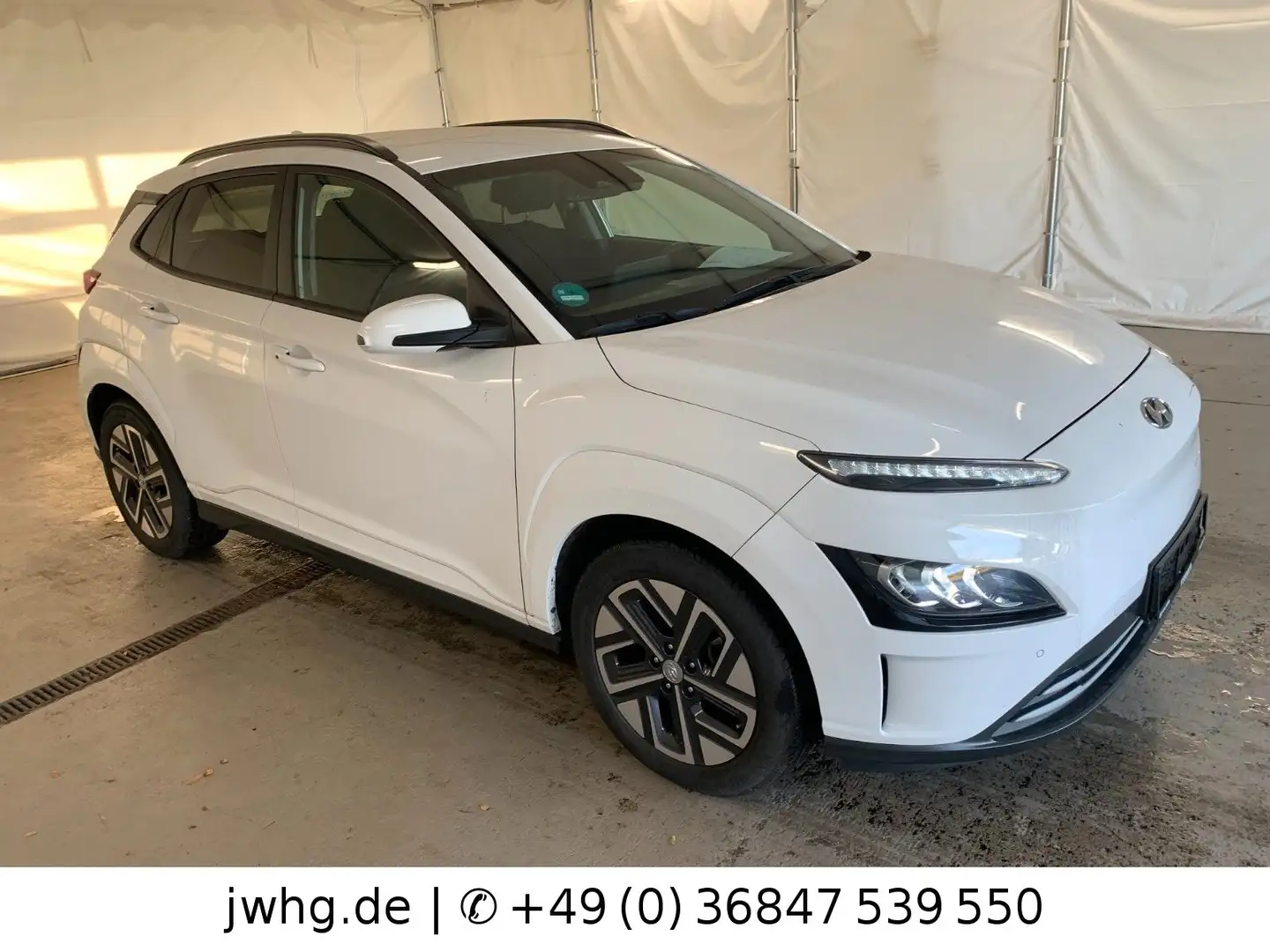 Hyundai KONA Elektro LED Navi DigTacho Kam ACC+SpurP DAB Blanc - 2