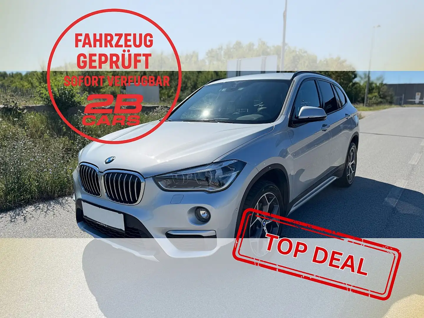 BMW X1 sDrive18d Aut. Sportline NAVI Xenon PDC Leder S... Silber - 1