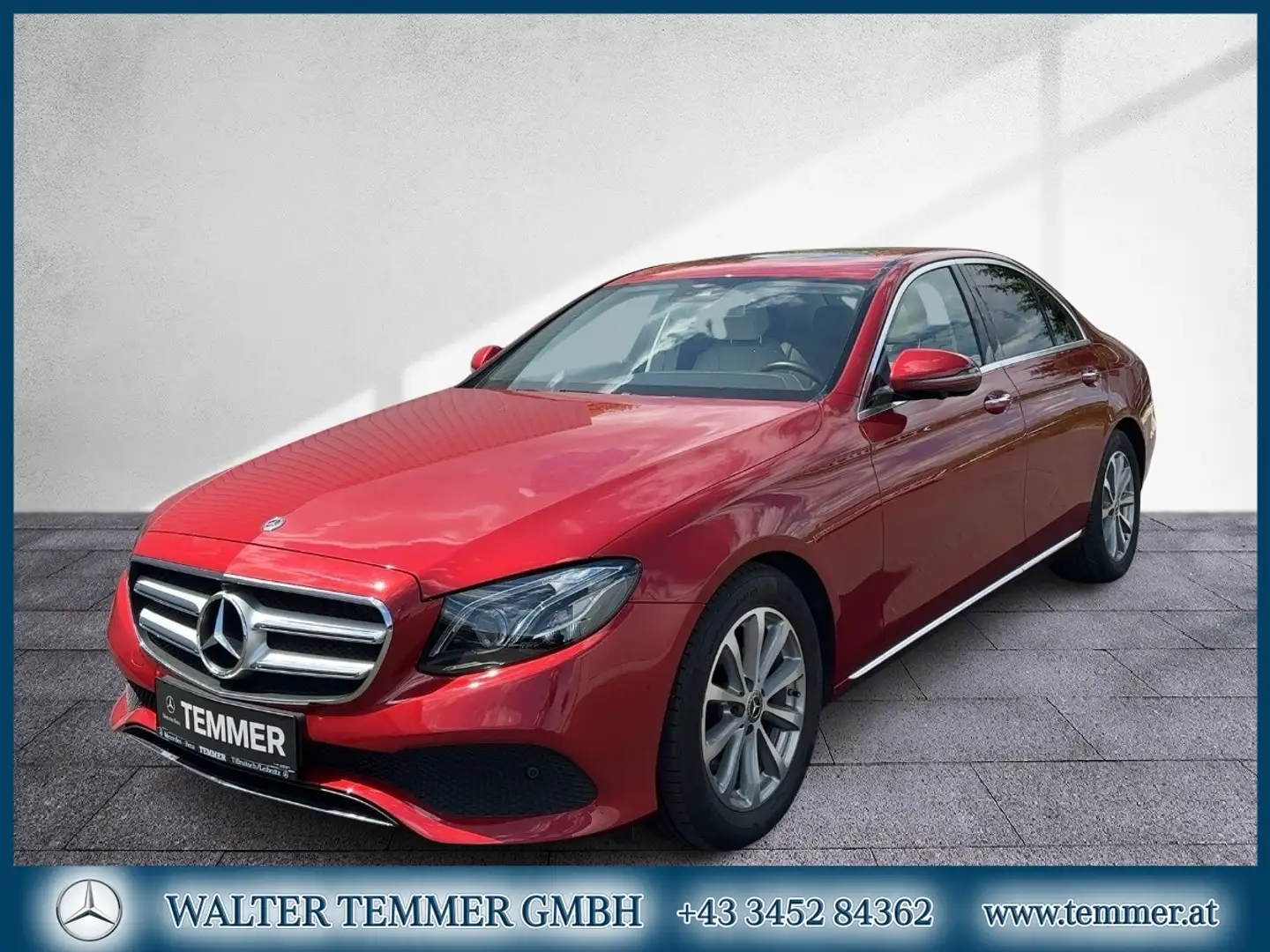 Mercedes-Benz E 220 d Limousine Kamera Avantgarde Exclusive Roşu - 1