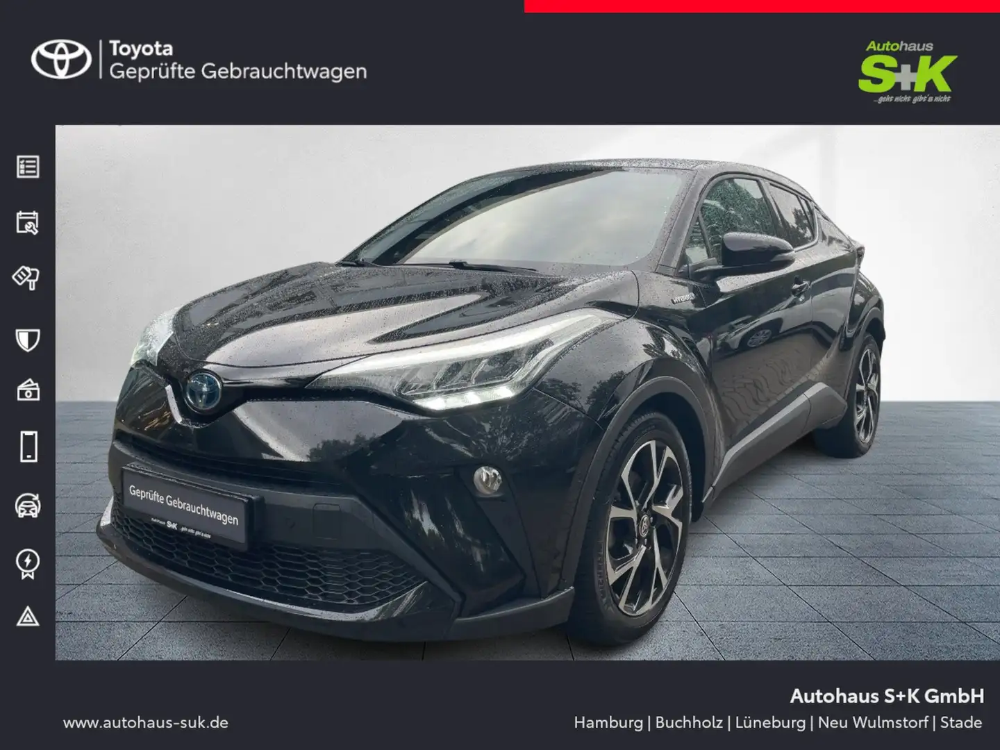 Toyota C-HR Hybrid 2,0-l-Hybrid, 5-Türer, Team D++SHZ++ Noir - 1