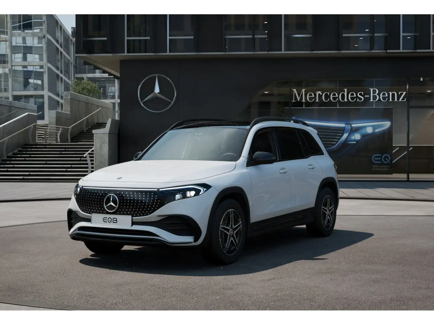 Mercedes-Benz EQB 350 4M AMG+AMBIENTE+DISTRO+NIGHTP.+MBUX+AHK Weiß - 1