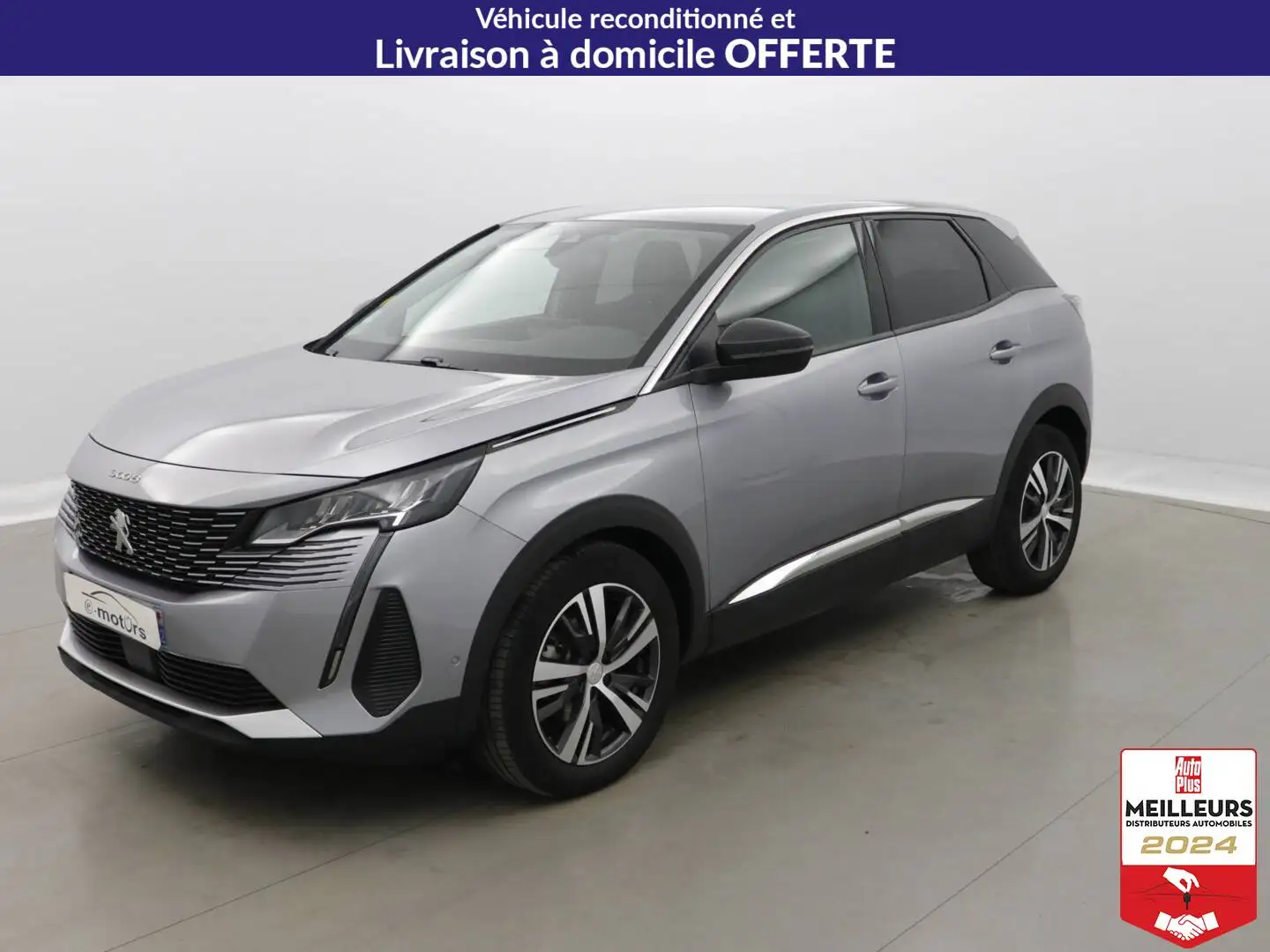 Peugeot 3008 BlueHDi 130 EAT8 Allure Pack +ACC Gris - 1