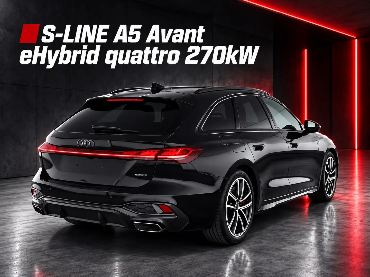 Audi A5 S-LINE INT+EXT A5 eHYBRID qu 270kW B&O HeadUP PANO AHK MATRIX AMBIENTE-PRO TECHPRO OLED Schwarz - 2