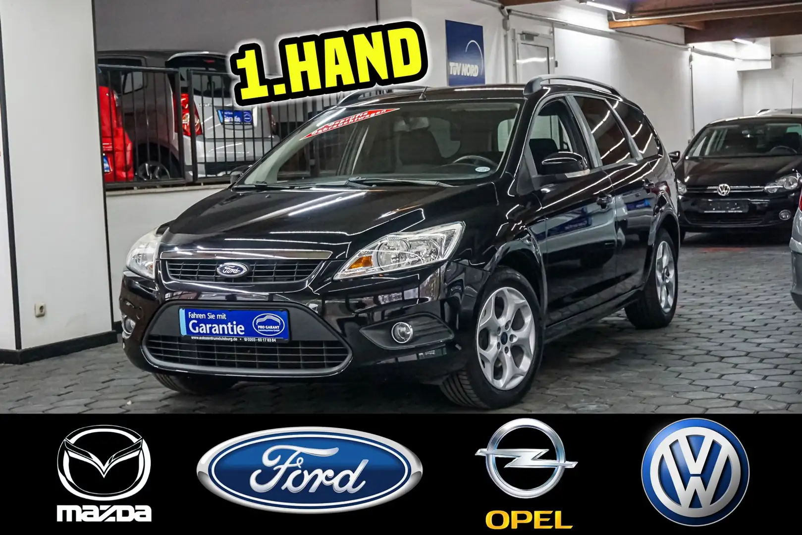 Ford Focus Turnier 1.6 AHK Klima 1.Hand Tüv NEU Schwarz - 1