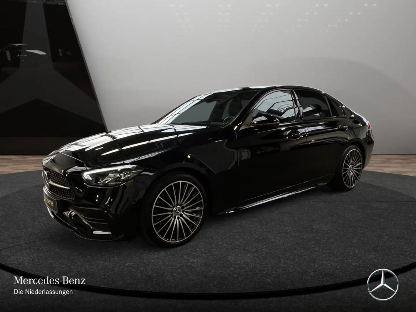 Mercedes-Benz C 200 d AMG+NIGHT+PANO+360+LED+TOTW+KEYLESS+9G Schwarz - 2