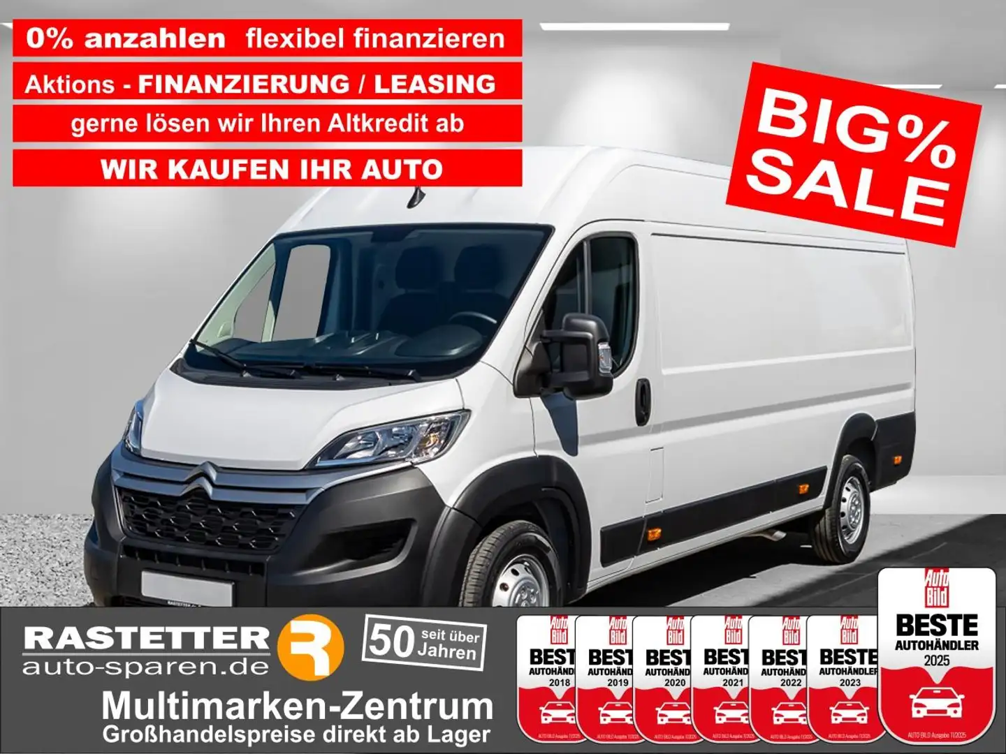 Citroen Jumper 35 L4H2 Heavy Control verstärkt+270°+Nebel+PDC+Tem Biały - 1