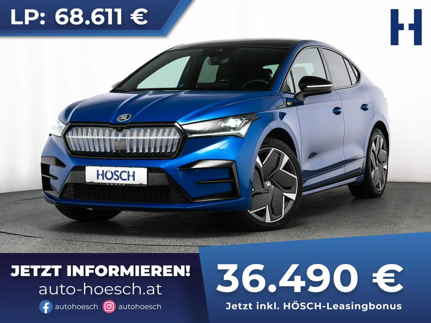 Skoda Enyaq iV 80 COUPE RS 21" MATRIX PANO ASSISTENZ Blau - 1