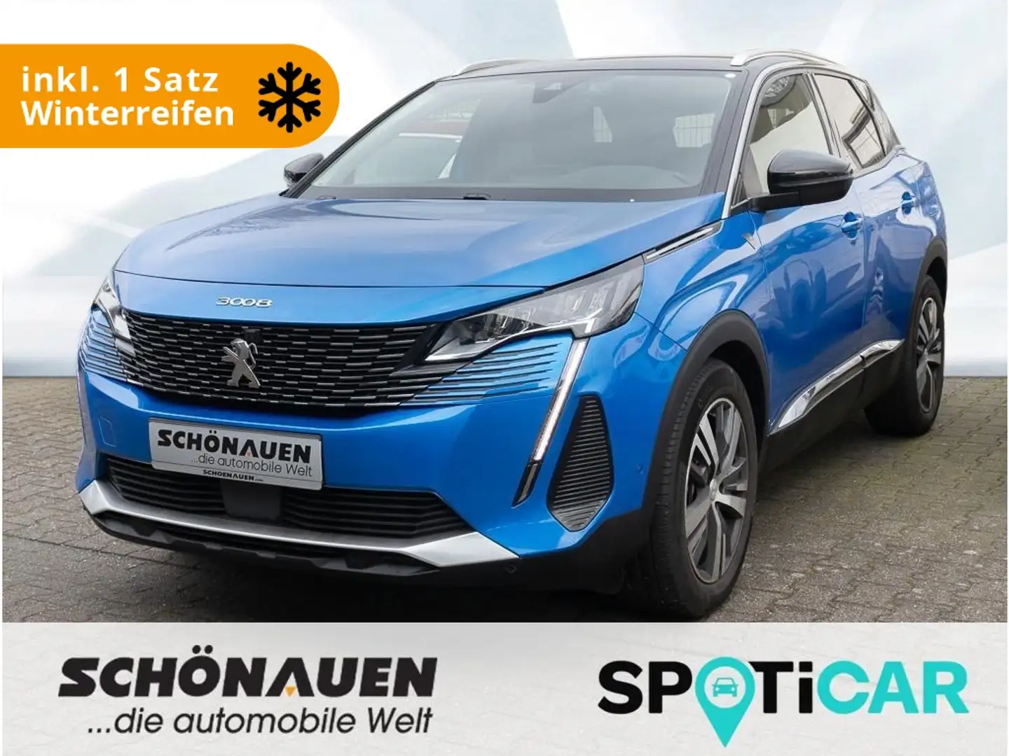 Peugeot 3008 Hybrid 225 e-EAT8 ROADTRIP +SHZ+NAV+RFK+MET Bleu - 1