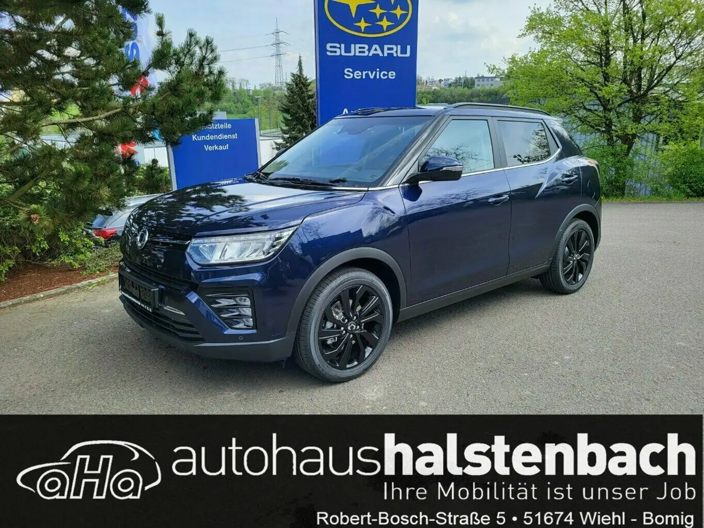 SsangYong Tivoli Blackline AT*Kamera*Leder*Navi Blau - 1