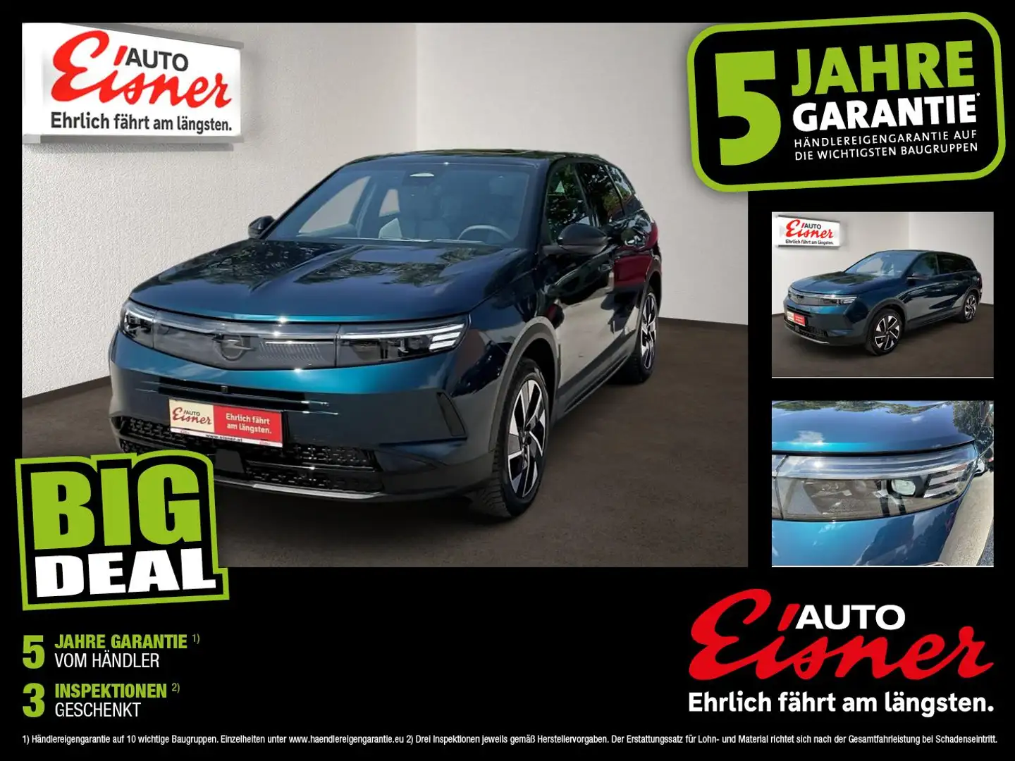 Opel Grandland 1.2 48V W GS 2xKlima 360 ACC AUT HUD Blau - 1