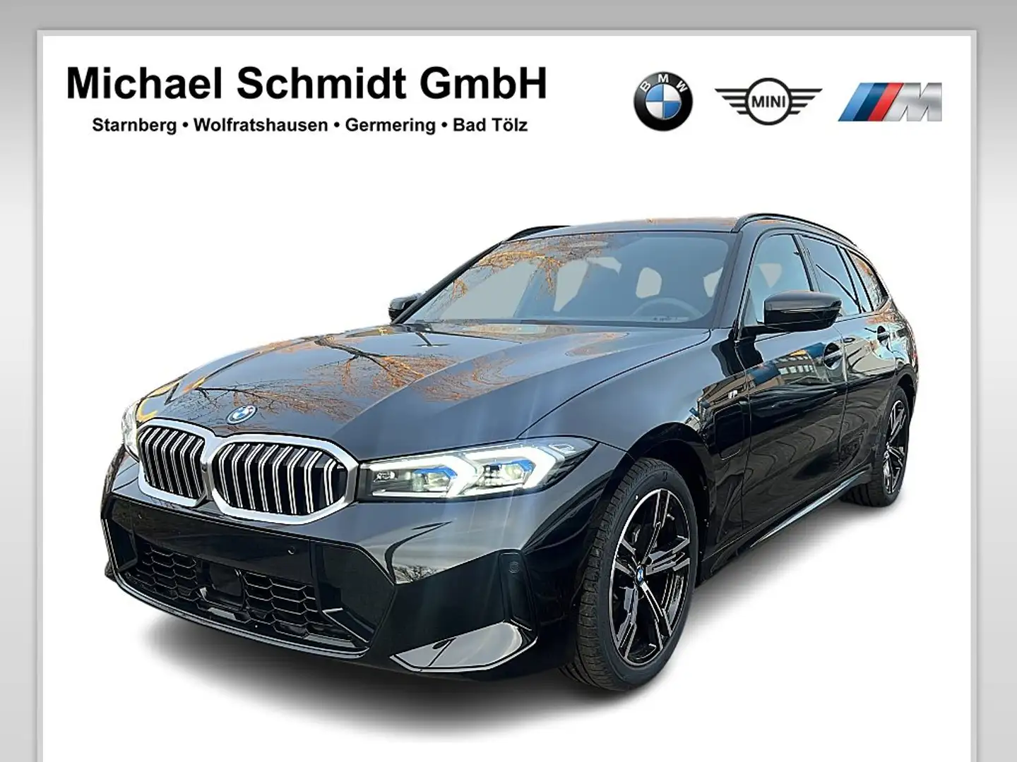 BMW 330 e Touring M Sportpaket HK HiFi DAB LED AHK Schwarz - 1