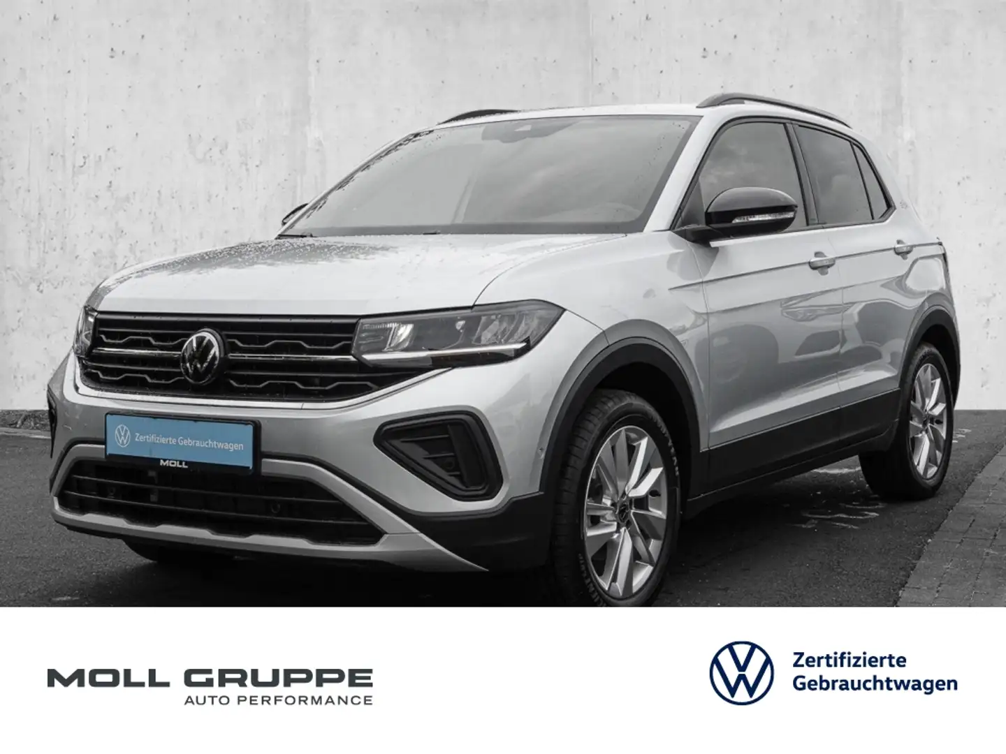 Volkswagen T-Cross 1.0 TSI DSG Life 2xKLIMA ACC AUT FLA KAM Silber - 1
