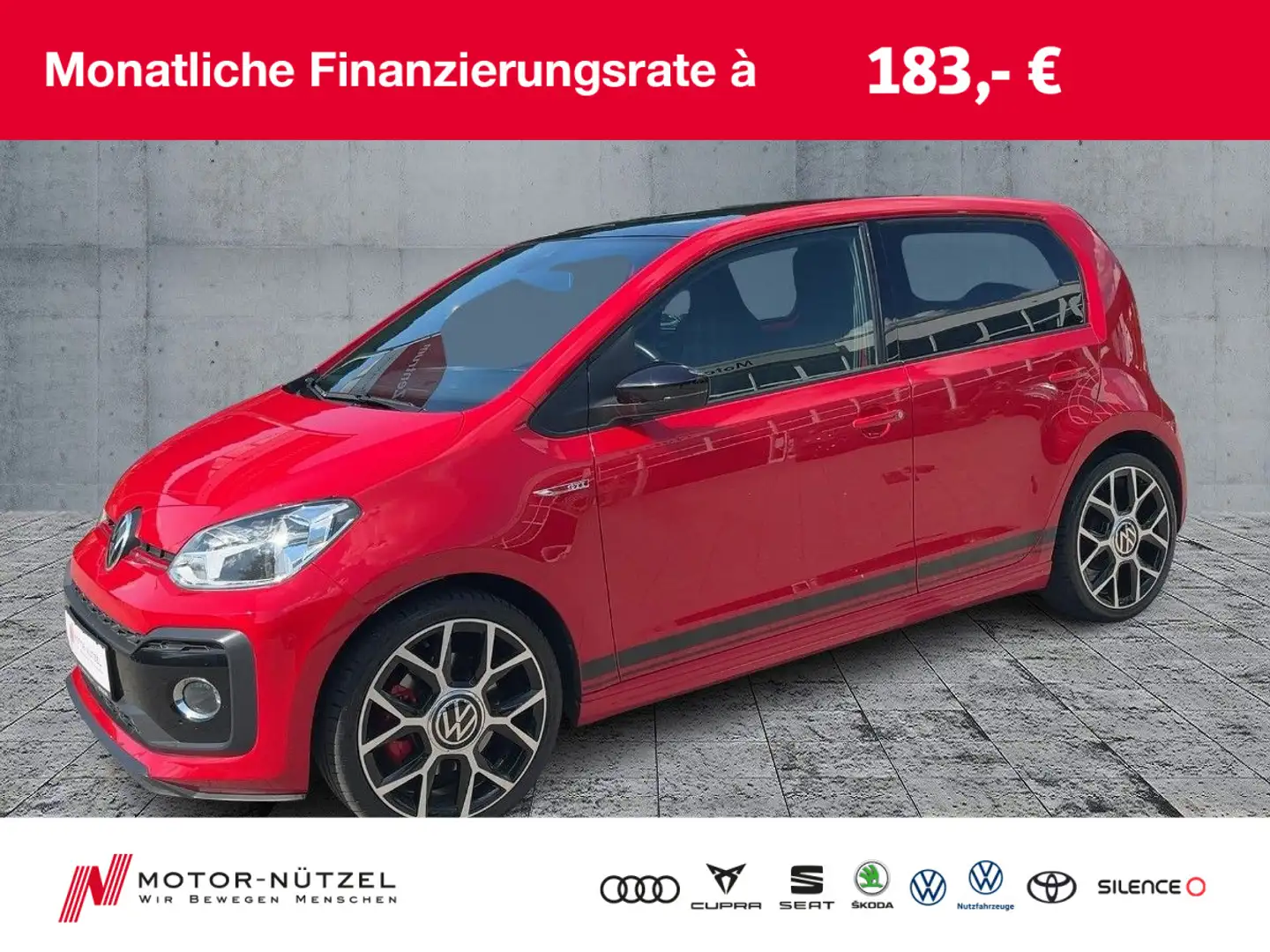 Volkswagen up! 1.0 TSI GTI CLIMATRONIC+SHZ+MFL+DAB+NSW+17" Rood - 1