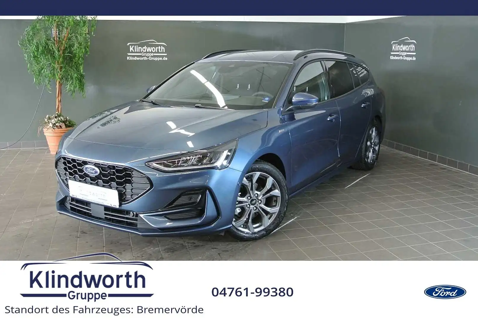 Ford Focus Turnier 1.0 E.Boost MHEV ST-Line X +iACC+RFK Blau - 1