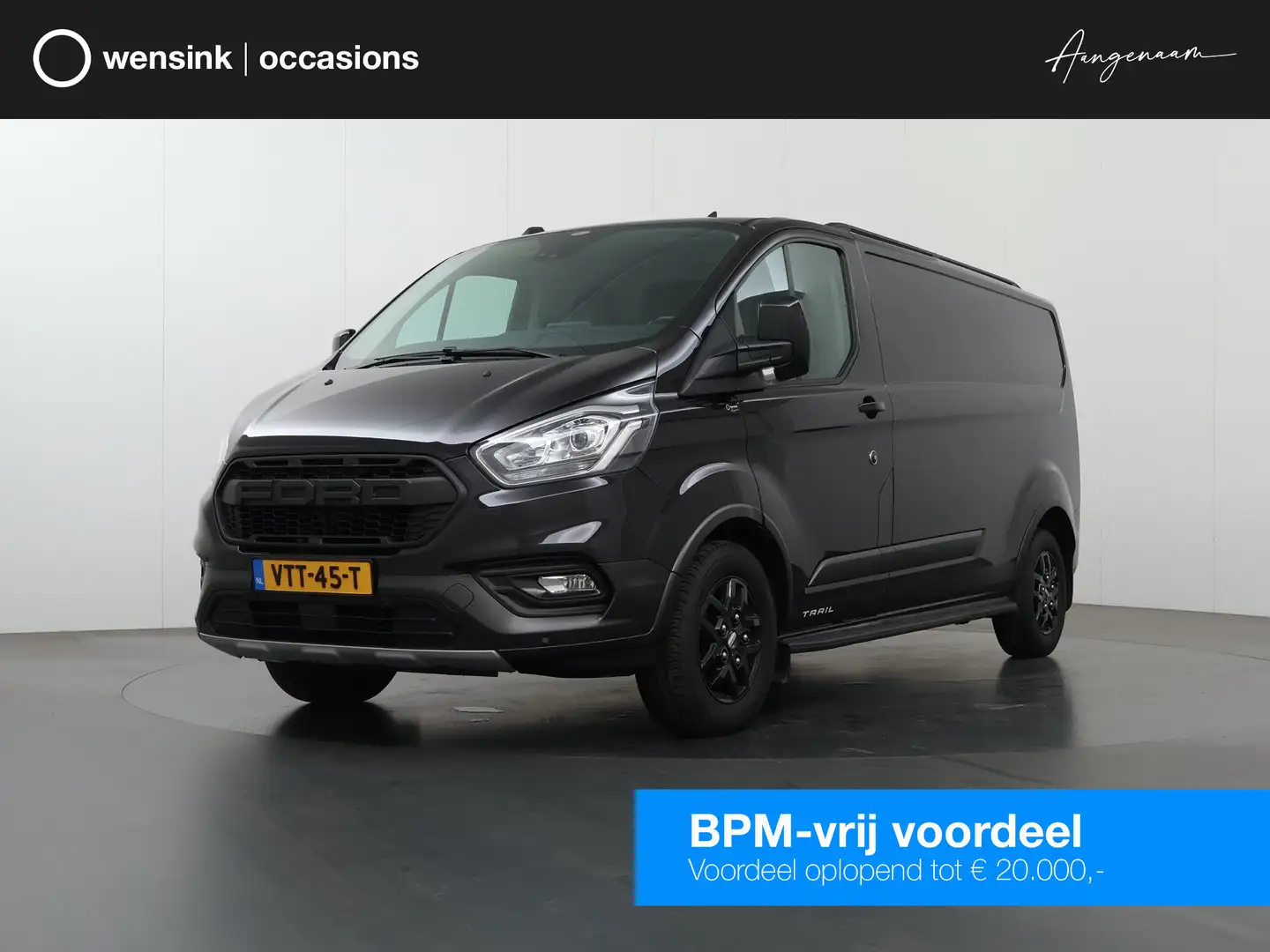 Ford Transit Custom 300 2.0 TDCI L2 H1 | TRAIL UITVOERING | LEDEREN BE Schwarz - 1