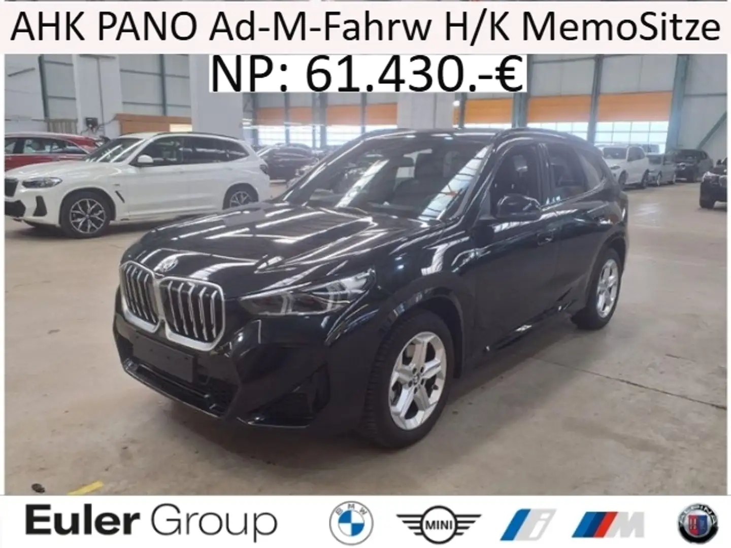 BMW X1 20i M-Sport Winter18'' AHK PANO Ad-M-Fahrw H/K Mem Schwarz - 1