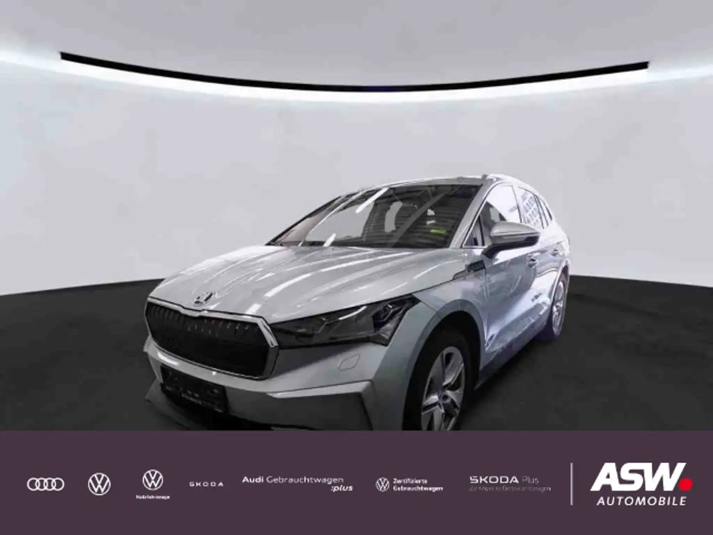 Skoda Enyaq iV 80 Lodge LED Nav PDC ACC Wärmepumpe AHK Silber - 1