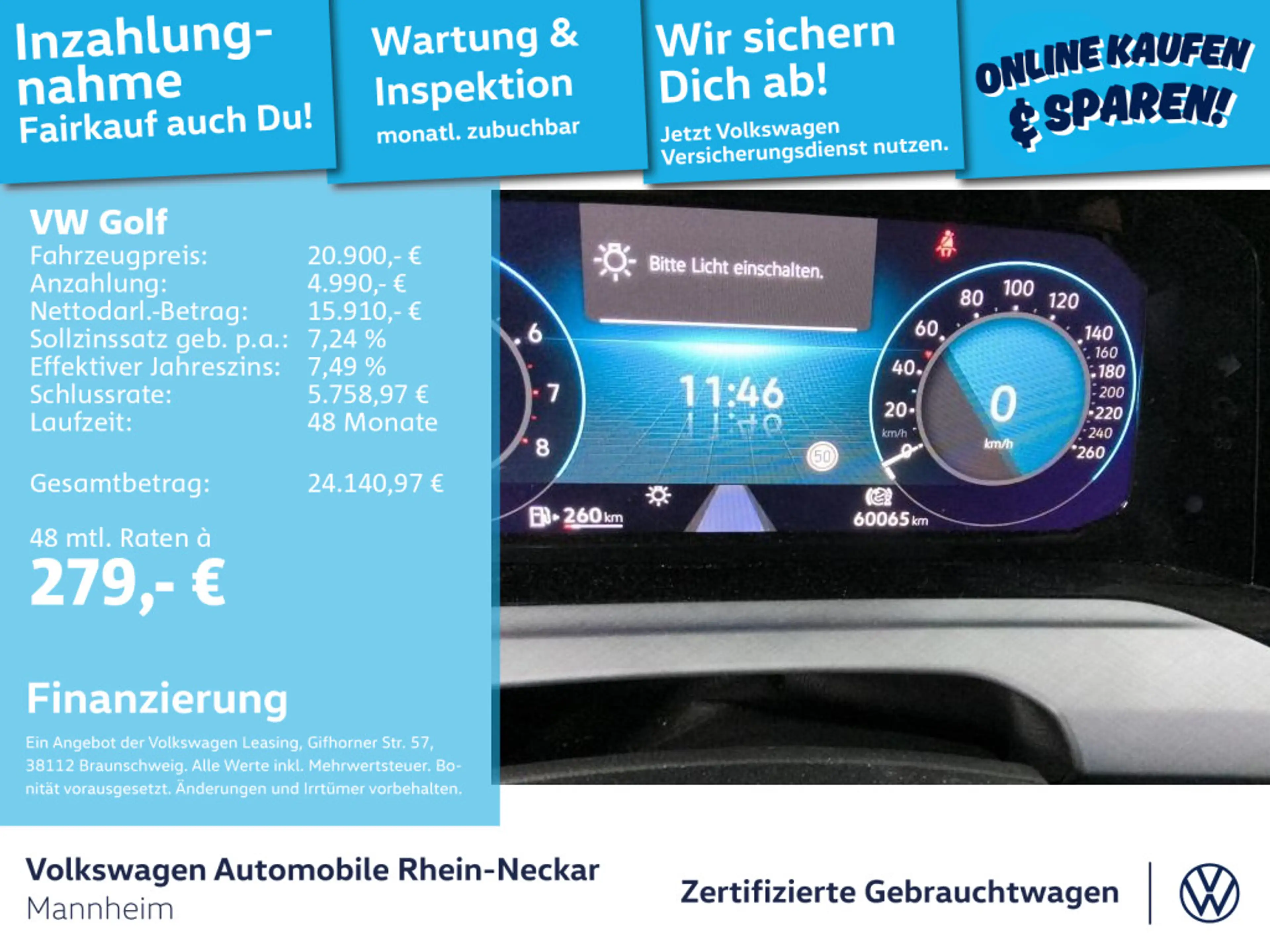 Volkswagen Golf VIII 1.5 eTSI Life DSG Navi PDC LED — photo 2