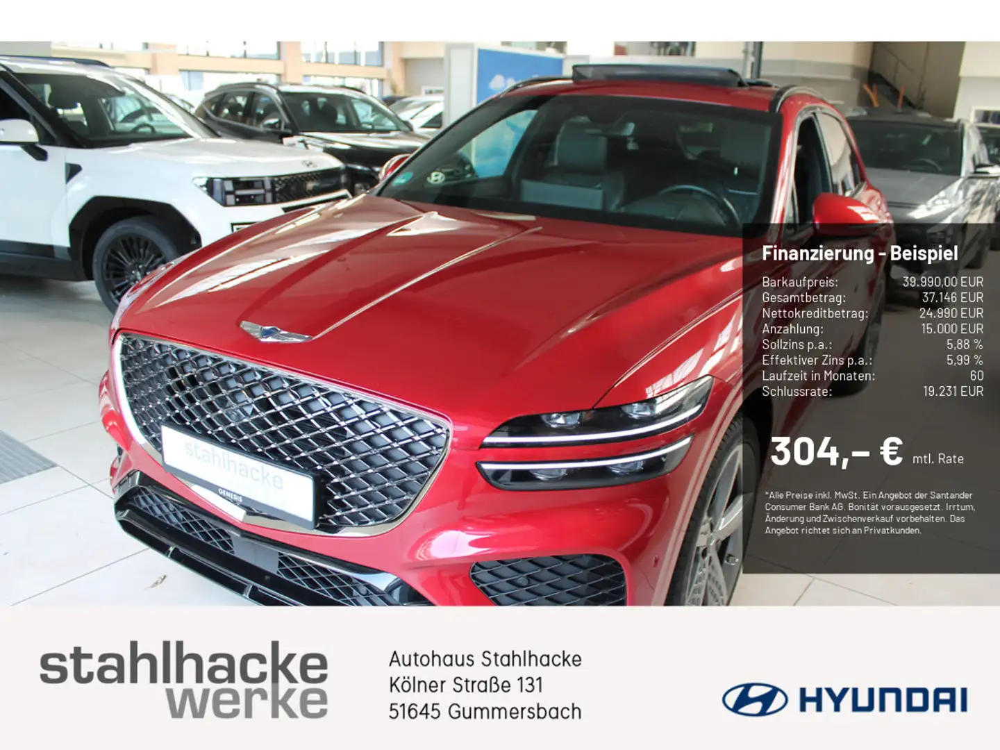 Hyundai Genesis GV70 2.5 Sport 4WD Rouge - 1