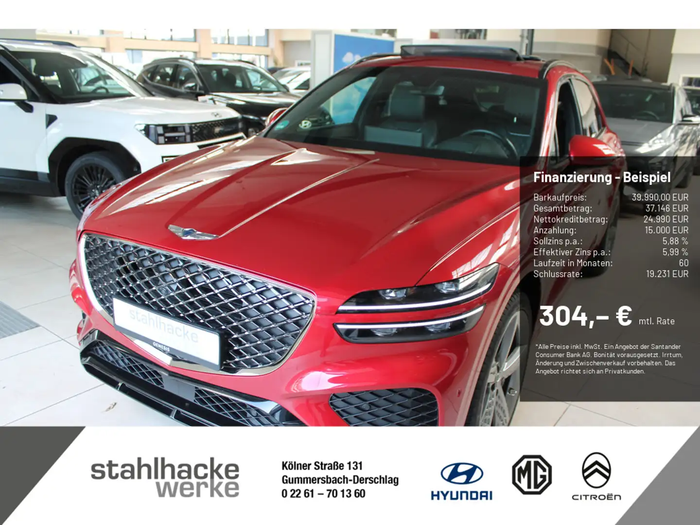 Genesis GV70 2.5 Sport 4WD Rot - 1