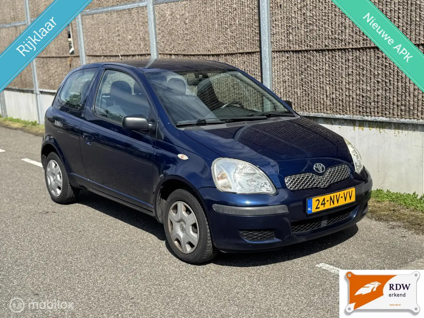 Toyota Yaris 1.0 VVT-i NAP/NWE APK/ELEKTRISCH PAKKET Blauw - 2
